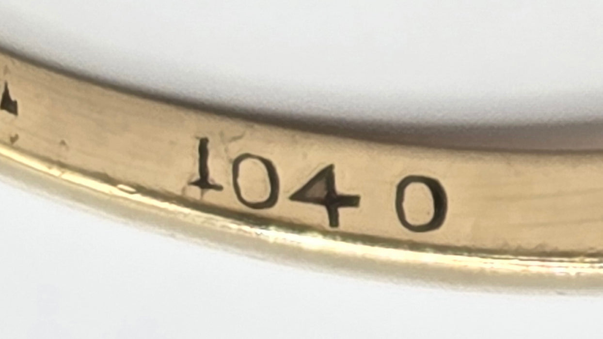 Vintage: 9ct Yellow Gold Diamond Trilogy Ring