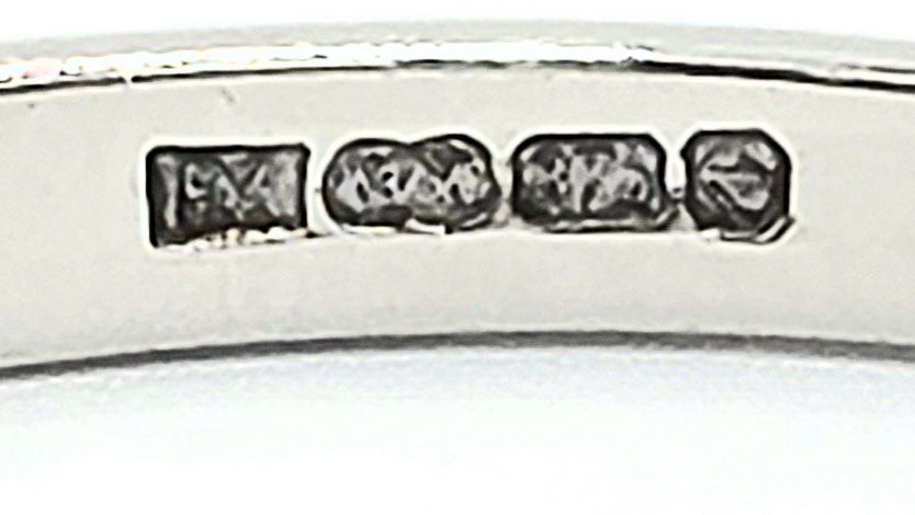 Vintage: 9ct White Gold Diamond Stacker Half-Eternity Ring — 0.25ct