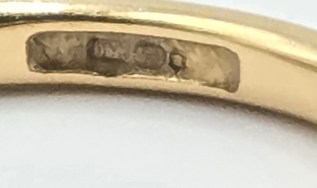 Vintage: 18ct Yellow Gold Diamond Half Eternity Ring