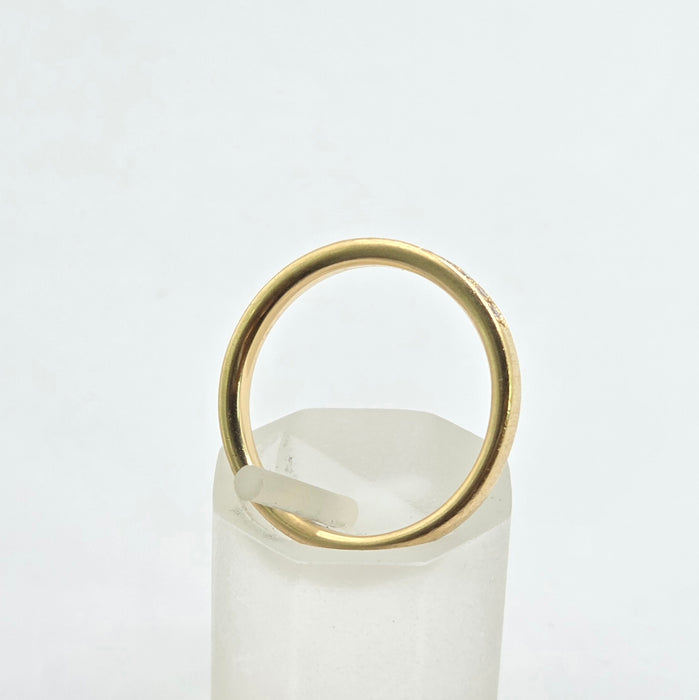 Vintage: 18ct Yellow Gold Diamond Half Eternity Ring