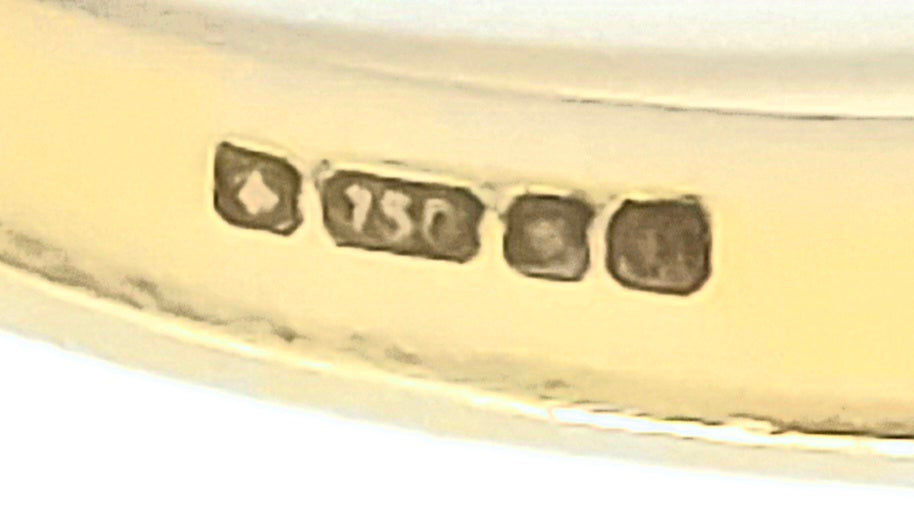 Vintage: 18ct Yellow Gold Five Stone Diamond Half Hoop Ring — 0.80ct
