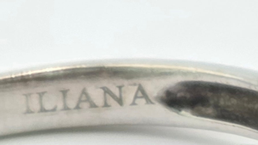 Vintage: 18ct White Gold Four Stone Princess Cut Diamond Square Ring — 0.40ct