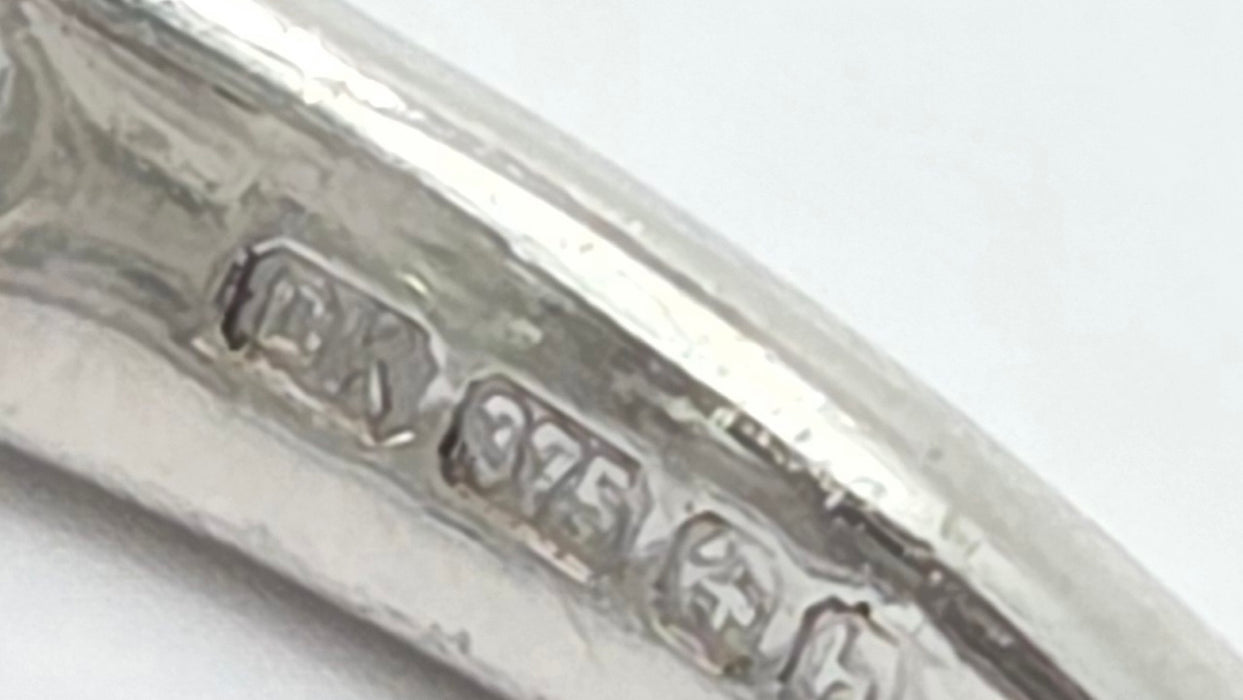 Vintage: 9ct White Gold Diamond Art Deco Style Dress Ring — 1.00ct