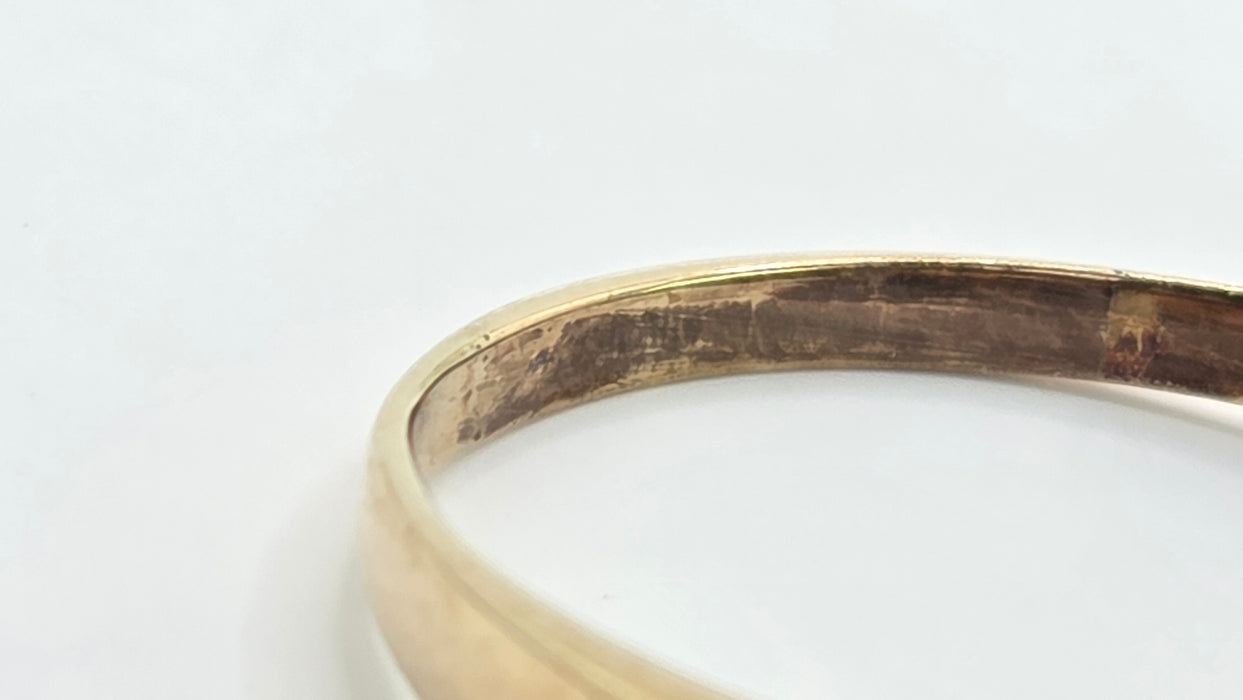 Vintage: 9ct Yellow Gold Sapphire & Diamond Ring
