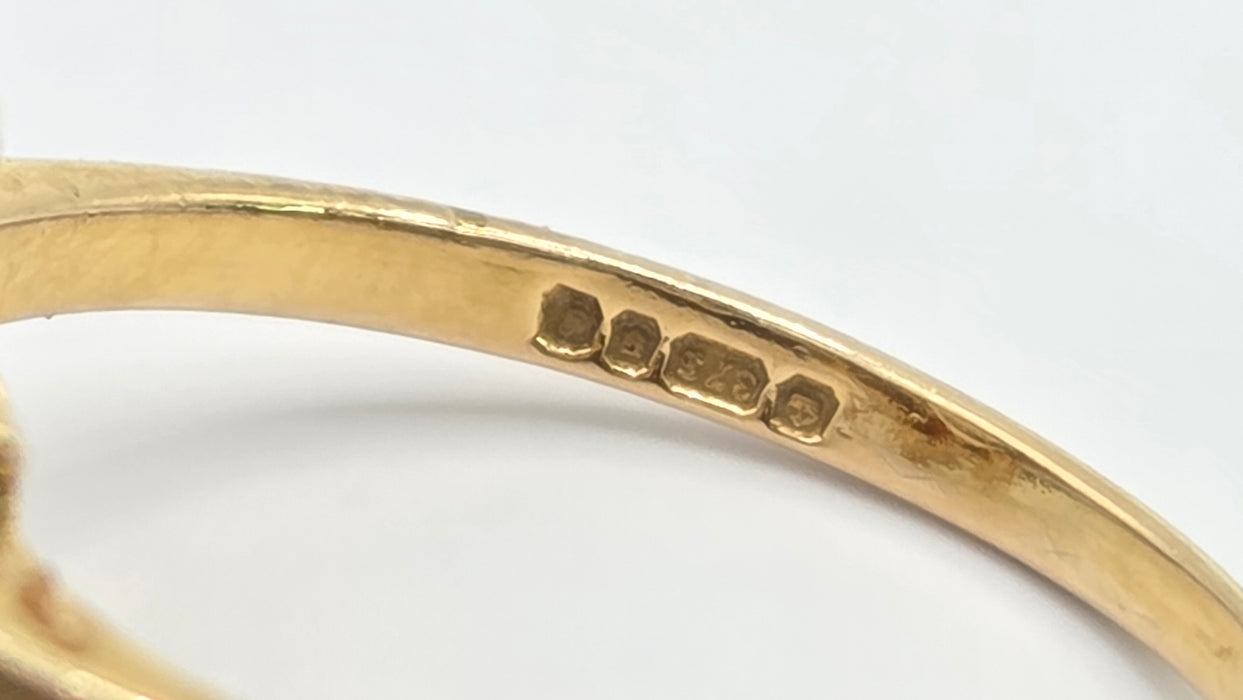 Vintage: 9ct Gold Opal & Garnet Cluster Ring — From 1981