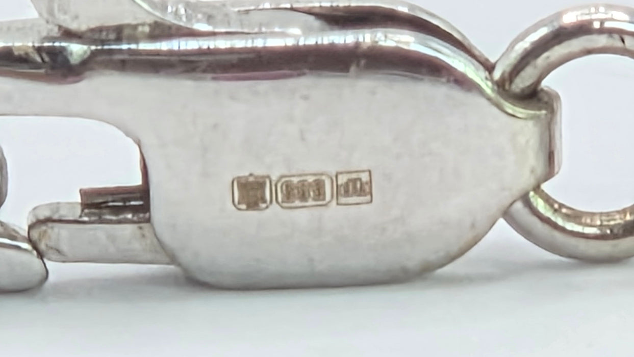 Vintage: 14ct White Gold Ruby & Diamond Bracelet