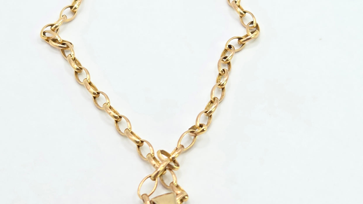 Vintage: 9ct Yellow Gold Seahorse Pendant & Chain