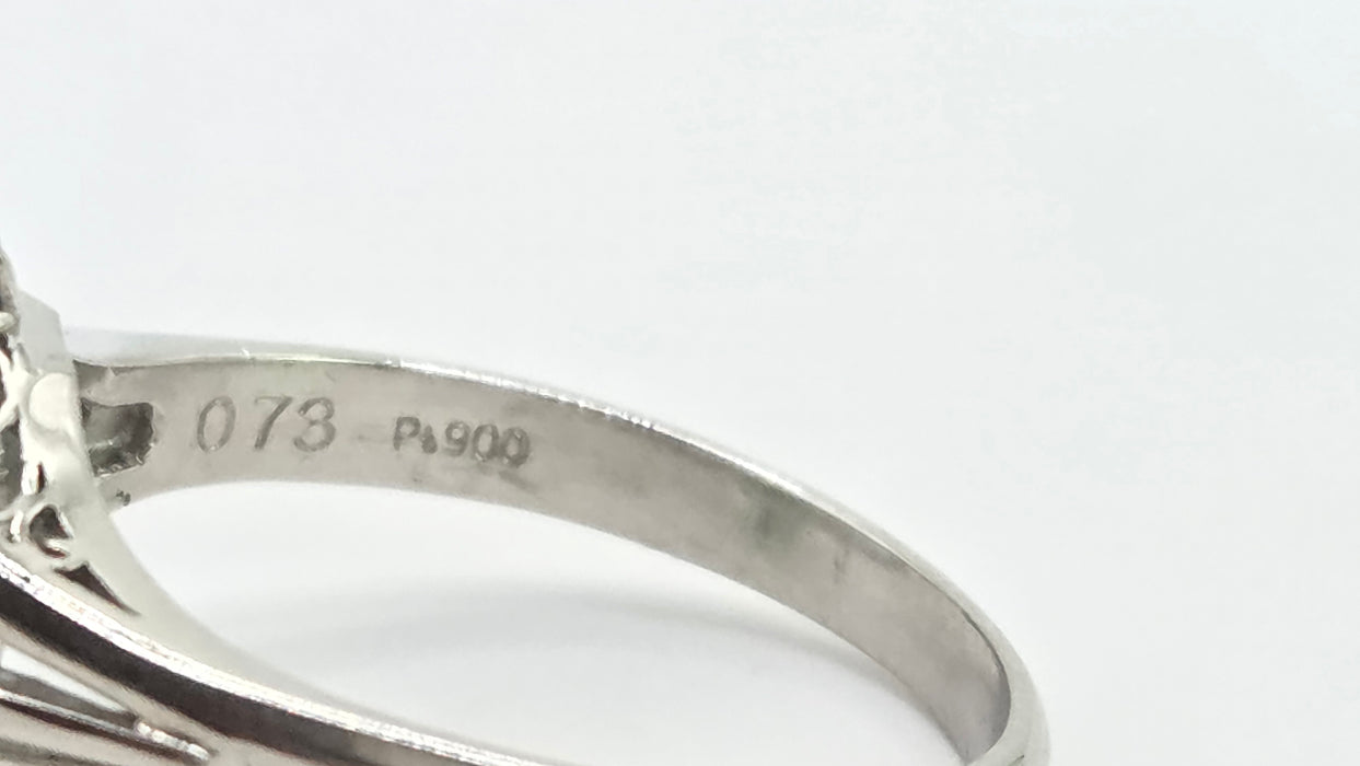 Vintage: Platinum Emerald & Diamond Cocktail Ring — She is special