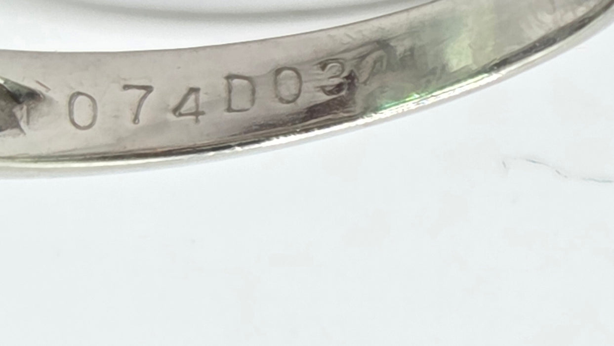 Vintage: Platinum Emerald & Diamond Dress Ring