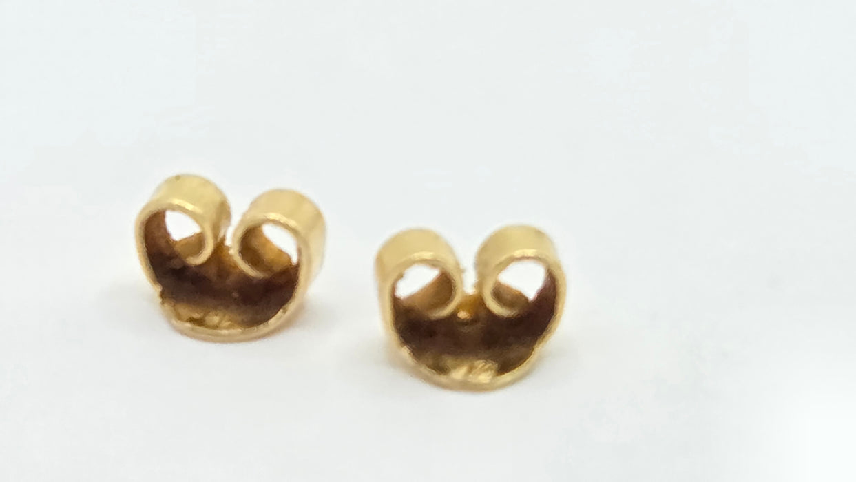 Vintage: 18ct Yellow Gold Akoya Pearl & Diamond Drop Stud Earrings — From 1997