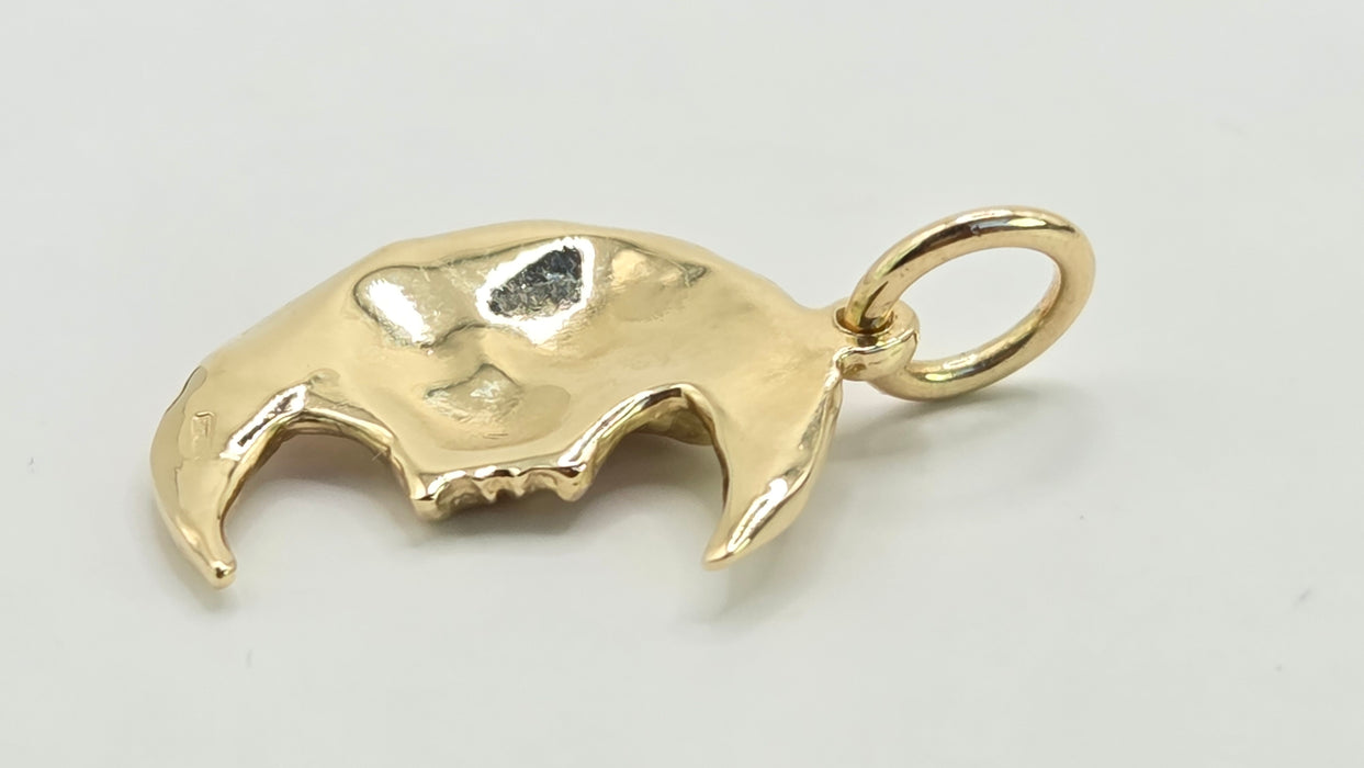 Vintage: 9ct Yellow Gold Man in the Moon Face Pendant