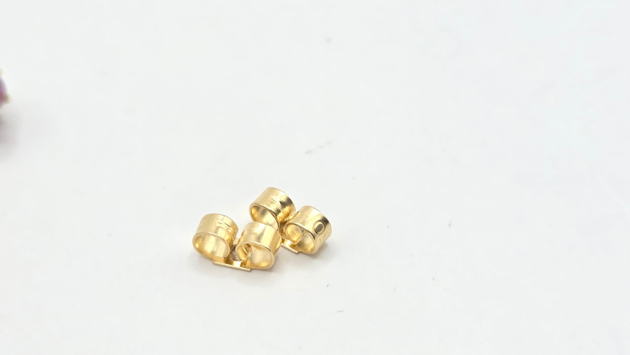 Vintage: 18ct Yellow Gold Ruby & Diamond Oval Cluster Stud Earrings — From 1995
