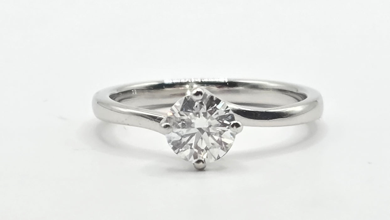 Vintage: Platinum Diamond Solitaire Ring — 0.63ct (partners woth 3819 , the one listed below)