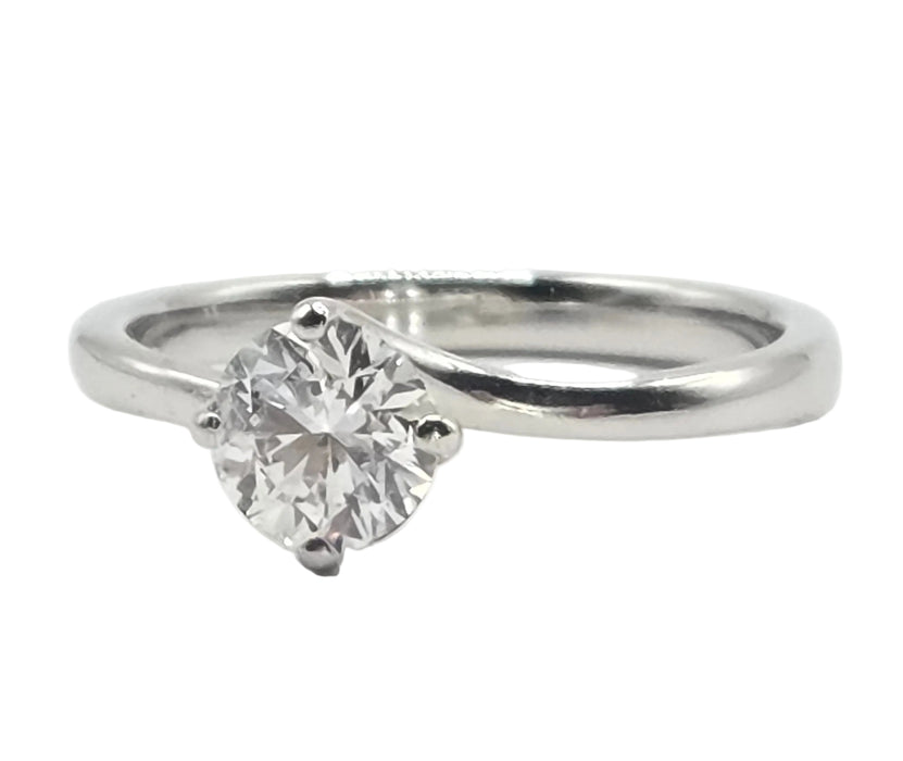 Vintage: Platinum Diamond Solitaire Ring — 0.63ct (partners woth 3819 , the one listed below)