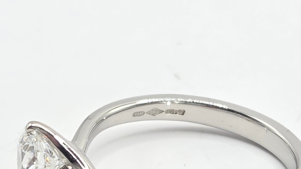 Vintage: Platinum Diamond Solitaire Ring — 0.63ct (partners woth 3819 , the one listed below)