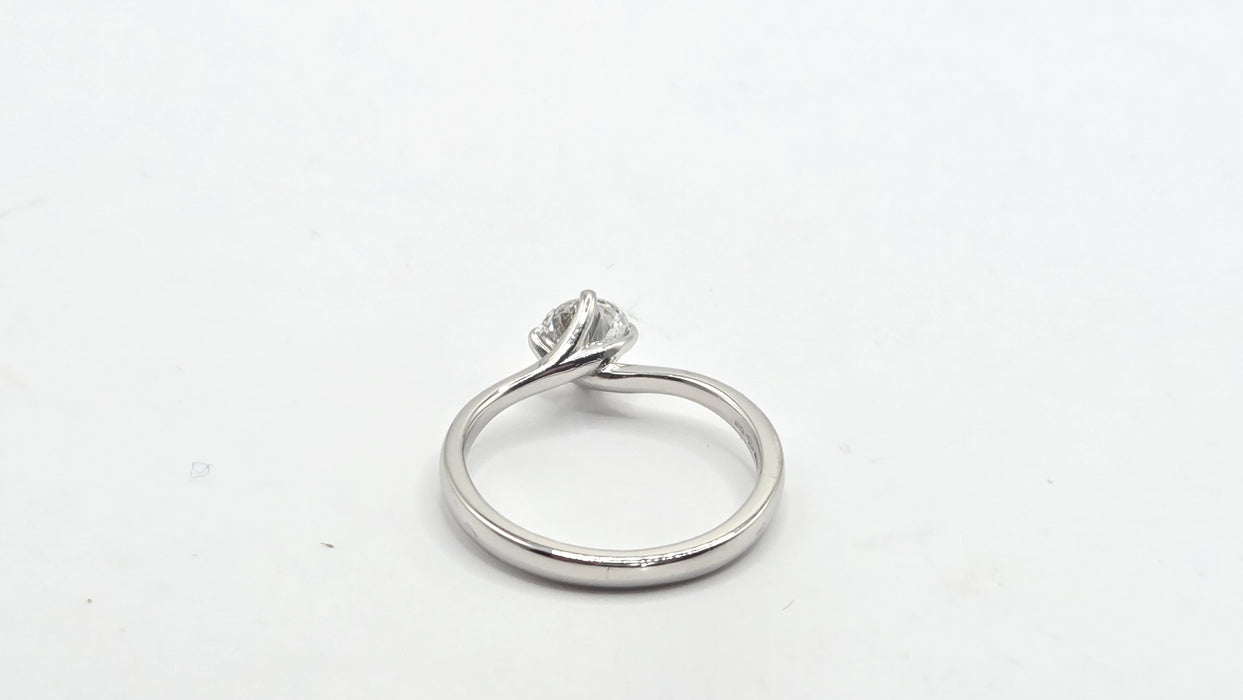 Vintage: Platinum Diamond Solitaire Ring — 0.63ct (partners woth 3819 , the one listed below)
