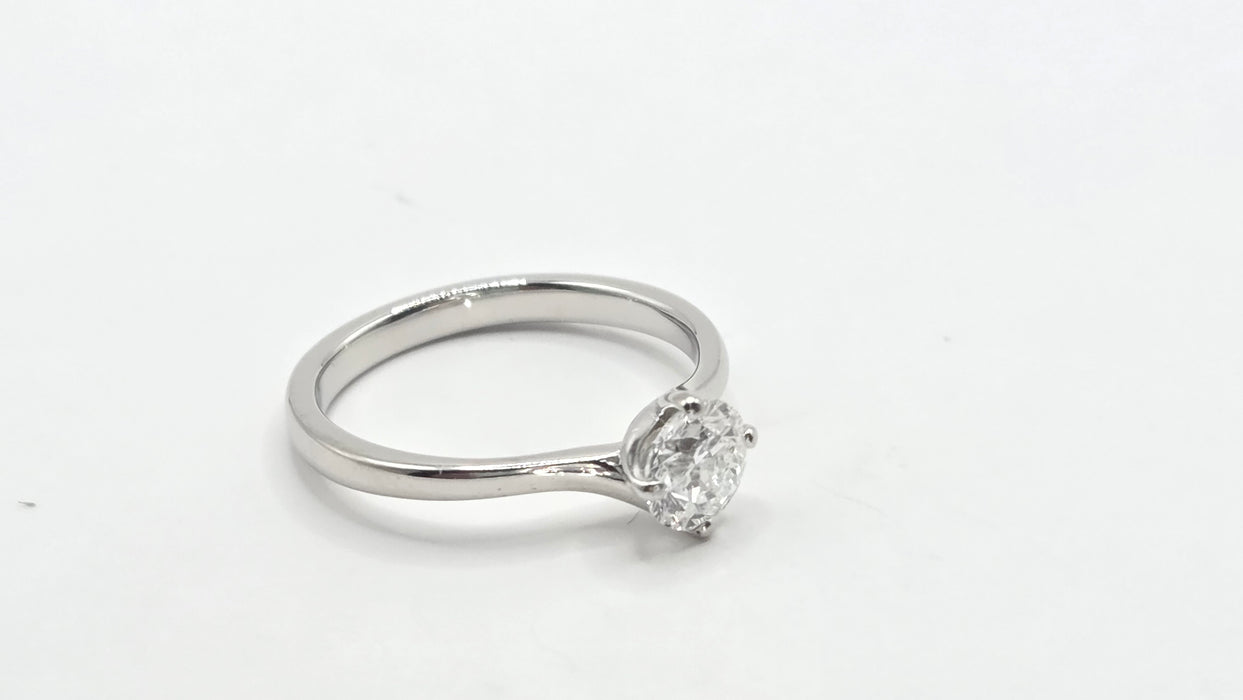 Vintage: Platinum Diamond Solitaire Ring — 0.63ct (partners woth 3819 , the one listed below)