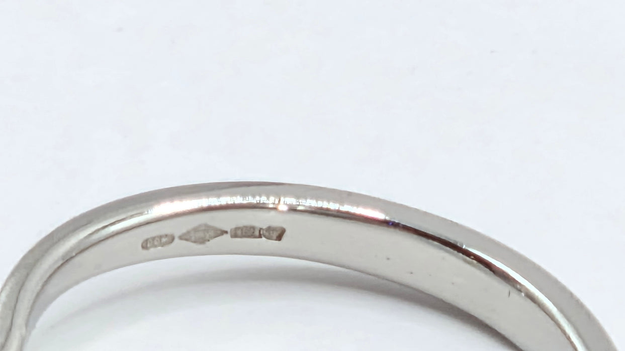 Vintage: Platinum Diamond Solitaire Ring — 0.63ct (partners woth 3819 , the one listed below)