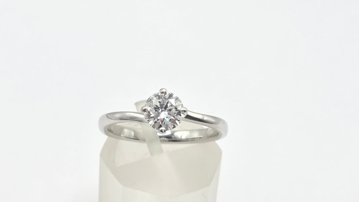 Vintage: Platinum Diamond Solitaire Ring — 0.63ct (partners woth 3819 , the one listed below)