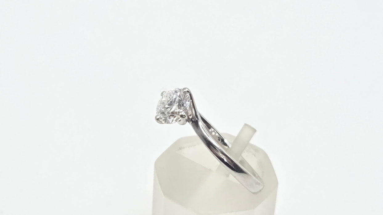 Vintage: Platinum Diamond Solitaire Ring — 0.63ct (partners woth 3819 , the one listed below)