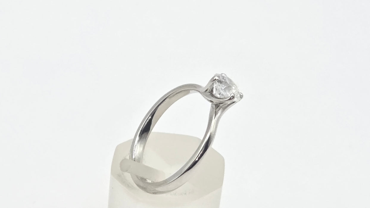 Vintage: Platinum Diamond Solitaire Ring — 0.63ct (partners woth 3819 , the one listed below)