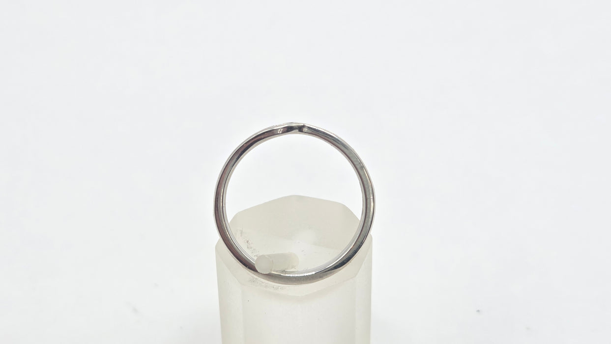 Vintage: Platinum Diamond Shaped Wedding Band [Partners with 3818] — 0.15ct