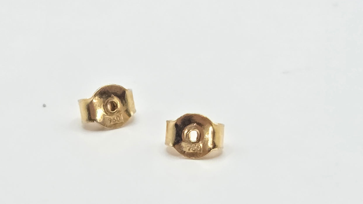 Vintage: 18ct Yellow Gold Love Knot Stud Earrings
