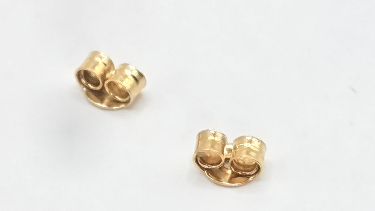 Vintage: 18ct Yellow Gold Love Knot Stud Earrings