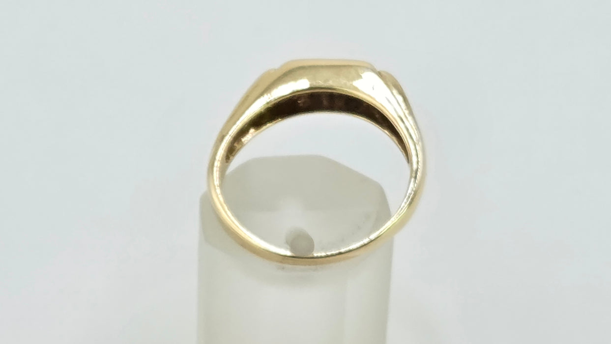 Vintage: 18ct Yellow Gold 12 Diamond 0.54ct Half-Eternity Stacker Ring