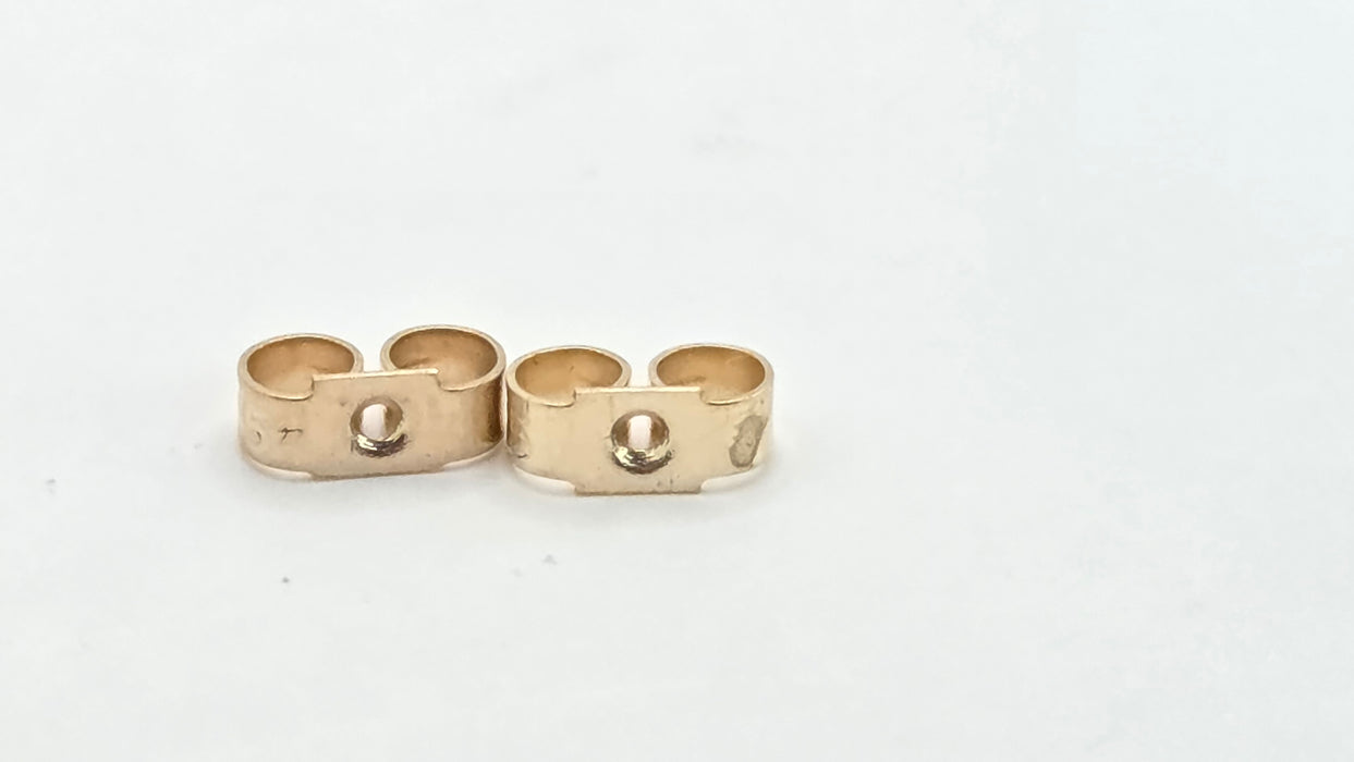 Vintage: 9ct Yellow Gold Pearl Stud Earrings