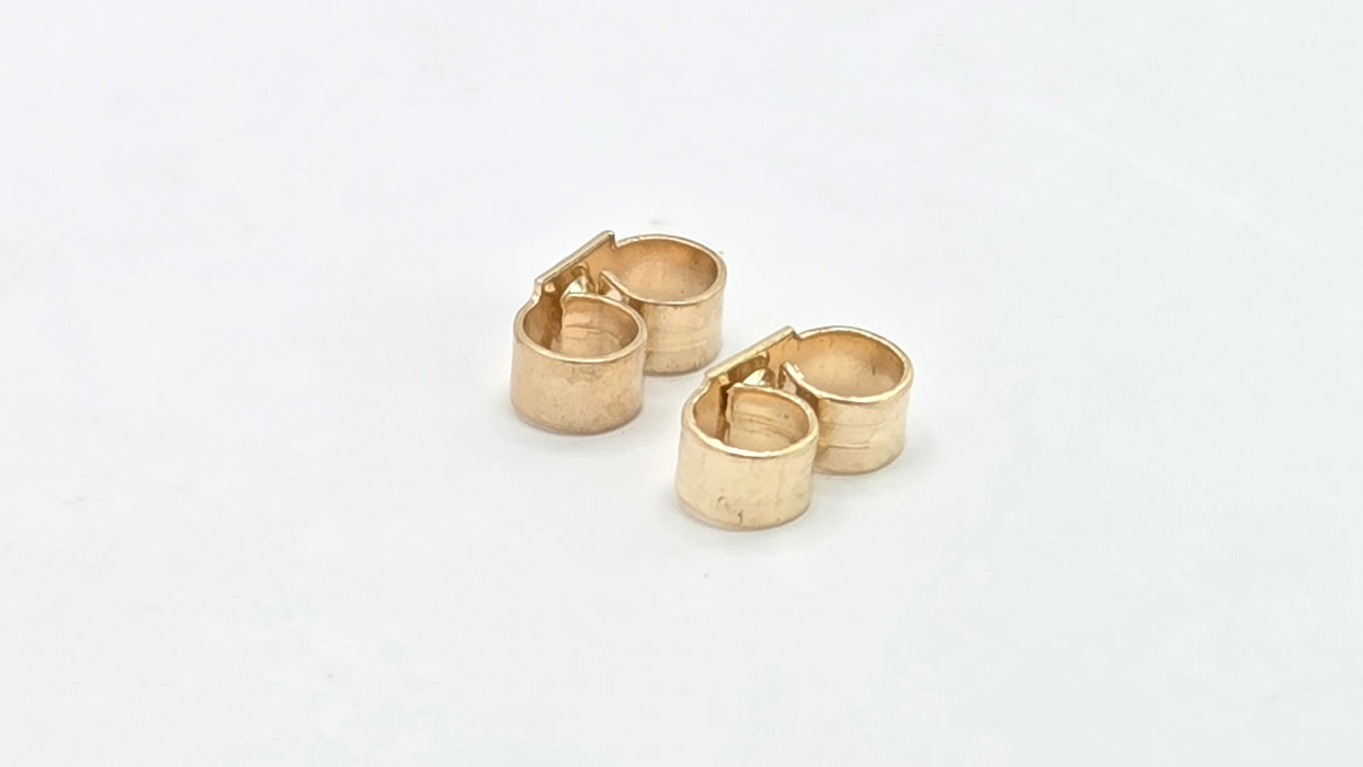 Vintage: 9ct Yellow Gold Pearl Stud Earrings