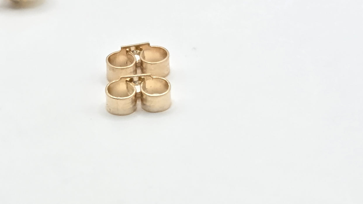 Vintage: 9ct Yellow Gold Pearl Stud Earrings
