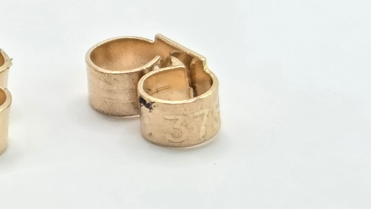 Vintage: 9ct Yellow Gold & Silver Knot Stud Earrings