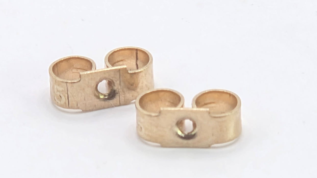 Vintage: 9ct Yellow Gold Love Knot Stud Earrings