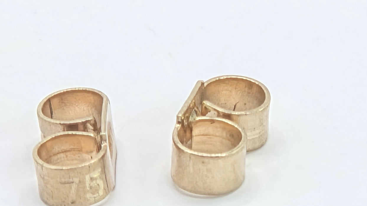 Vintage: 9ct Yellow Gold Love Knot Stud Earrings
