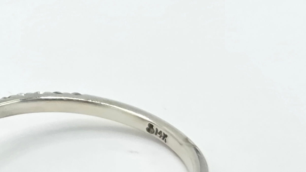 Vintage: 14ct White Gold Tanzanite & 40 Diamond Marquise Dress Ring — 0.64ct