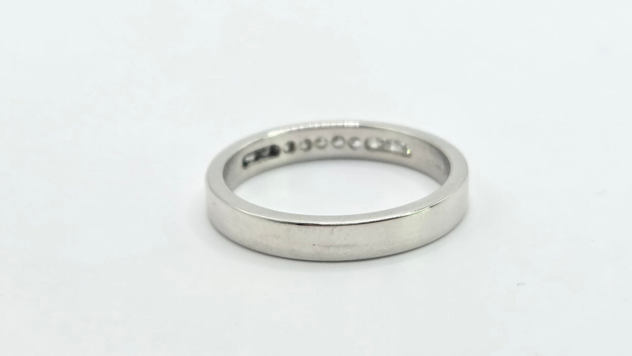 Vintage: Platinum Diamond 0.28ct Princess Cut Stacker Ring
