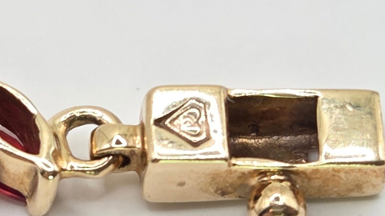 Vintage: 9ct Yellow Gold 65-Sapphire Multi-Coloured Bracelet
