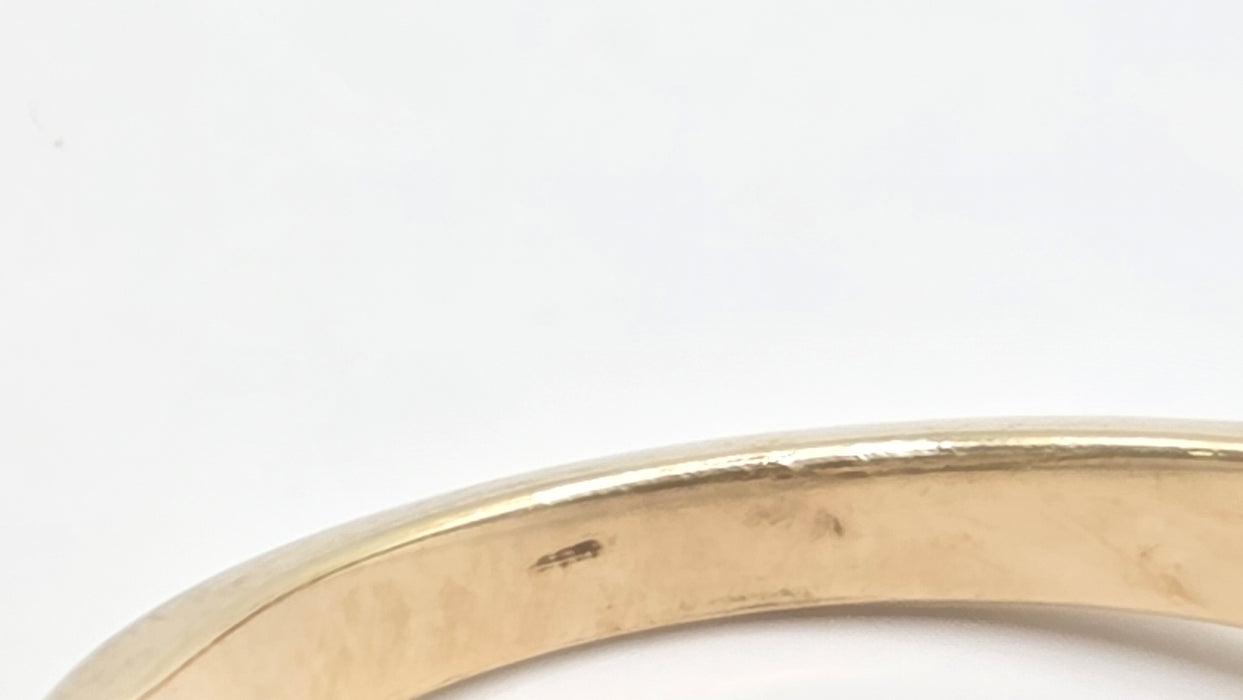 Vintage: 9ct Yellow Gold Ruby & 75-Diamond Art Deco Style Target Ring
