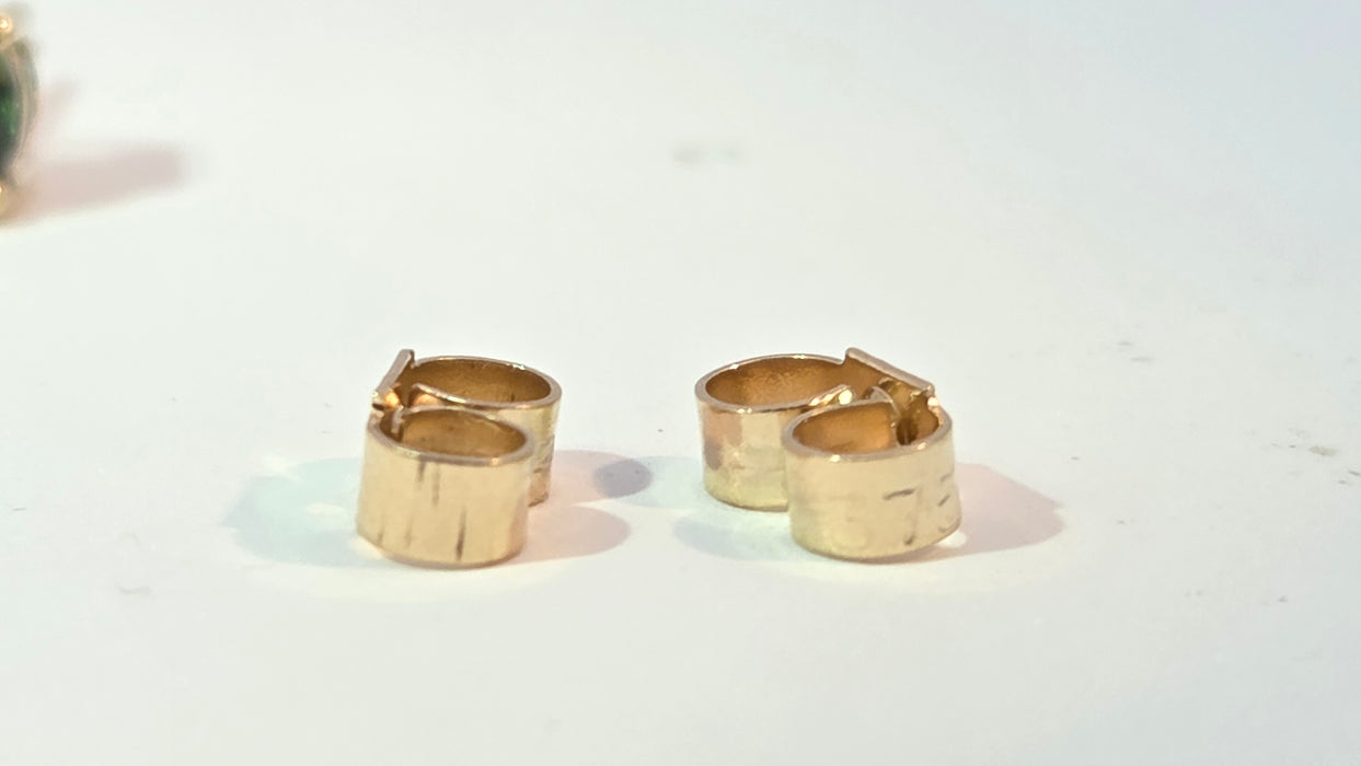 Vintage: 9ct Yellow Gold Mystic Topaz Stud Earrings