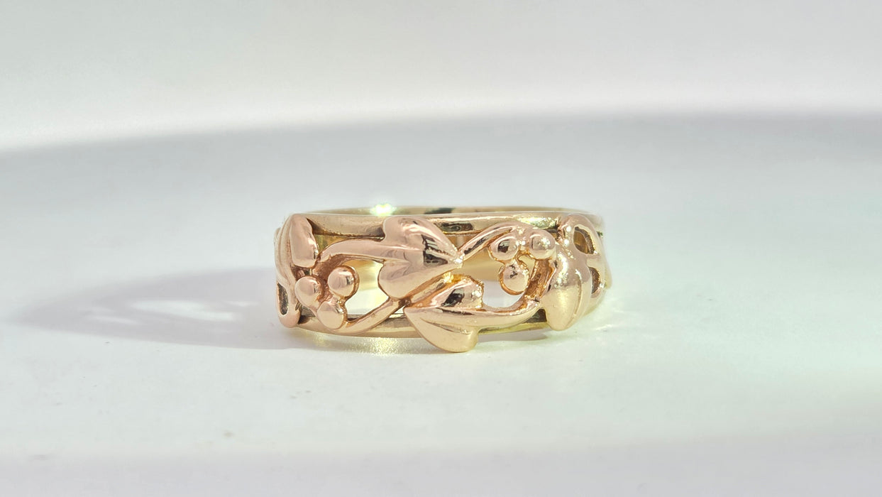 Vintage: 9ct Yellow & Rose Gold Clogau Tree of Life Ring — From 1993
