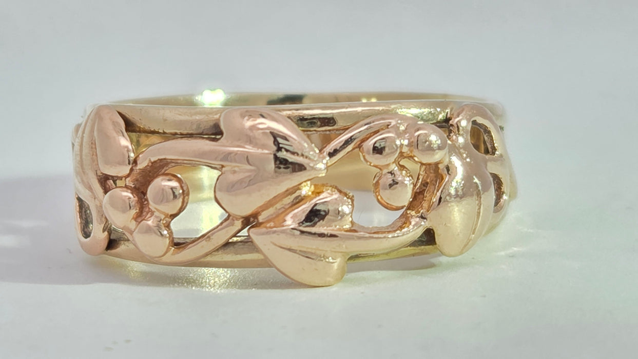 Vintage: 9ct Yellow & Rose Gold Clogau Tree of Life Ring — From 1993