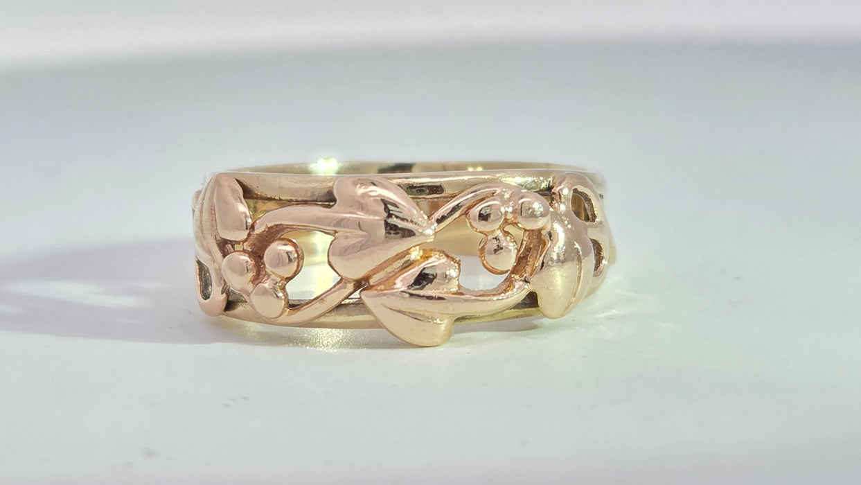 Vintage: 9ct Yellow & Rose Gold Clogau Tree of Life Ring — From 1993