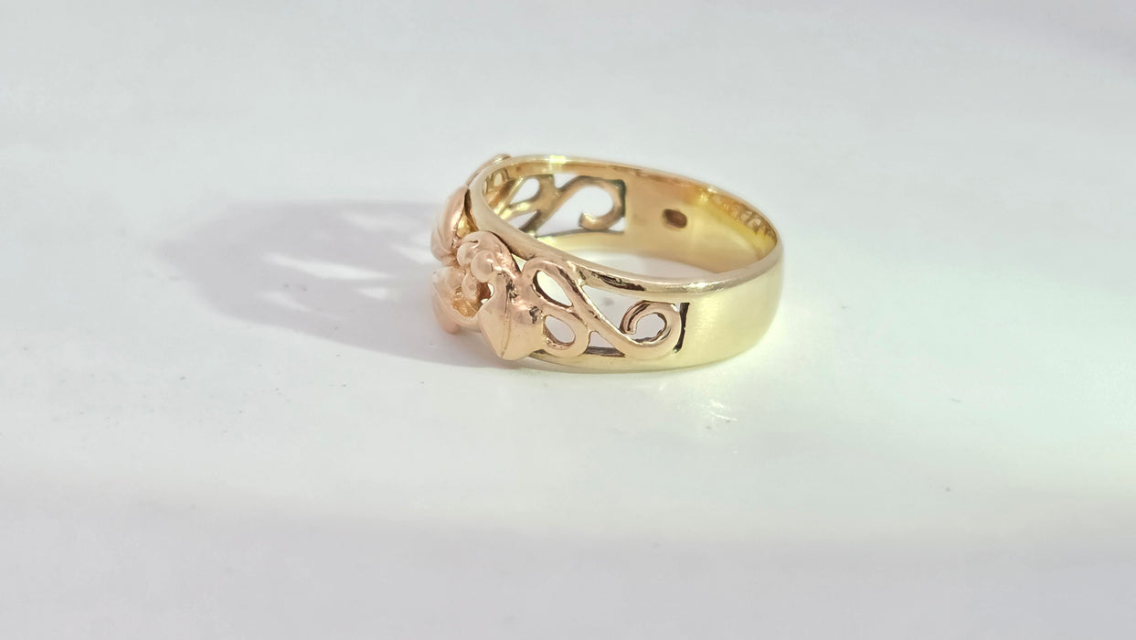 Vintage: 9ct Yellow & Rose Gold Clogau Tree of Life Ring — From 1993