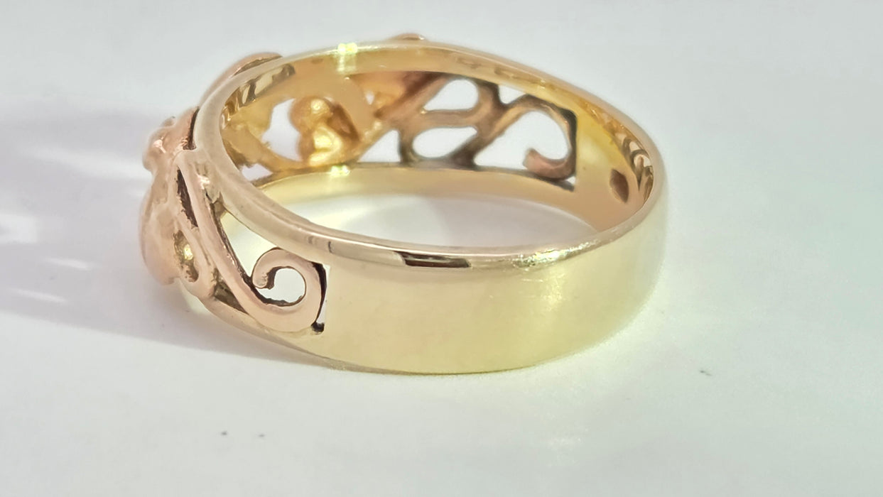 Vintage: 9ct Yellow & Rose Gold Clogau Tree of Life Ring — From 1993