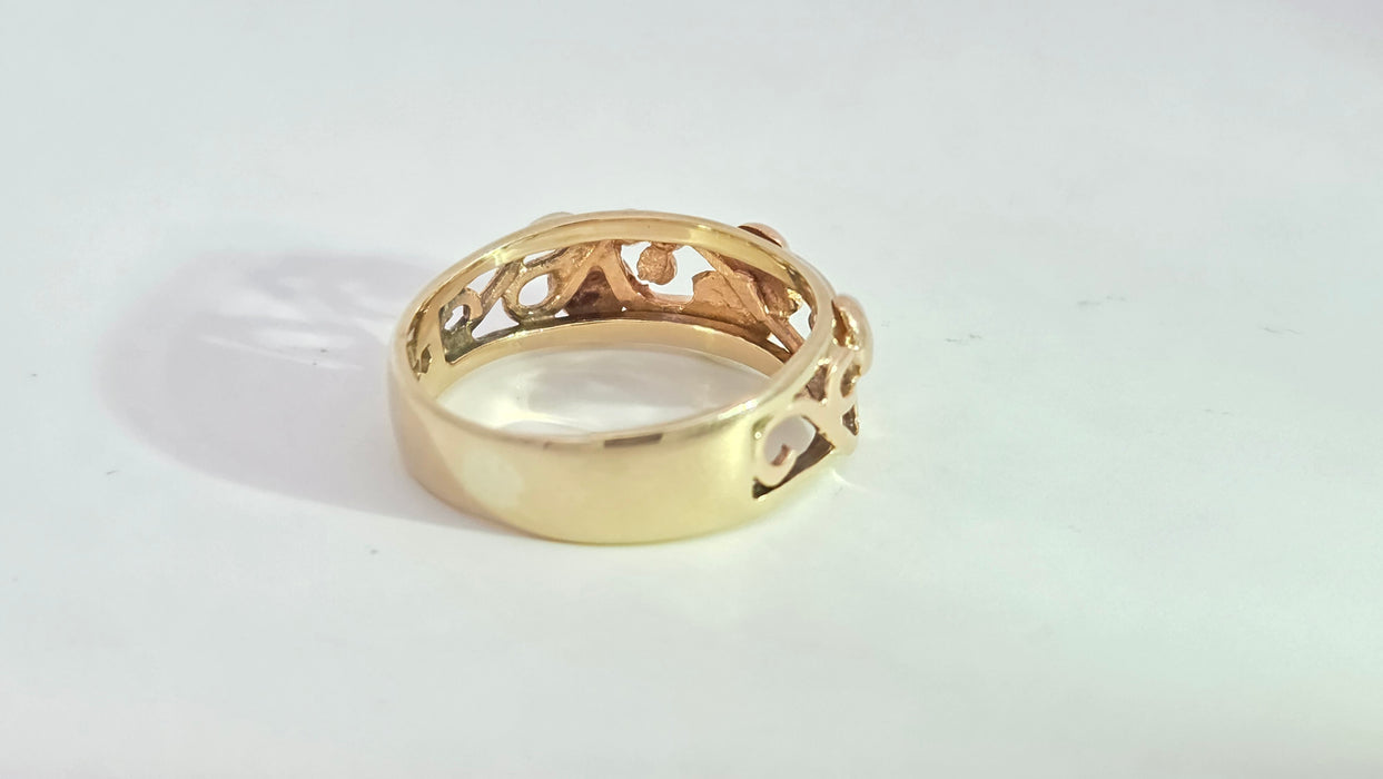 Vintage: 9ct Yellow & Rose Gold Clogau Tree of Life Ring — From 1993