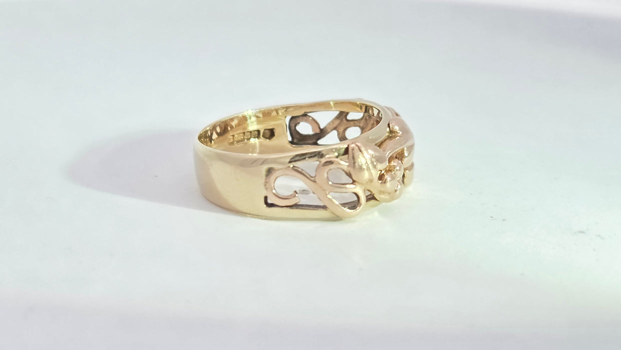 Vintage: 9ct Yellow & Rose Gold Clogau Tree of Life Ring — From 1993