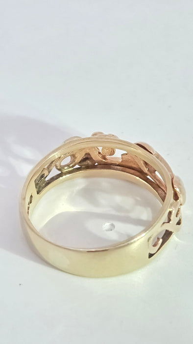 Vintage: 9ct Yellow & Rose Gold Clogau Tree of Life Ring — From 1993