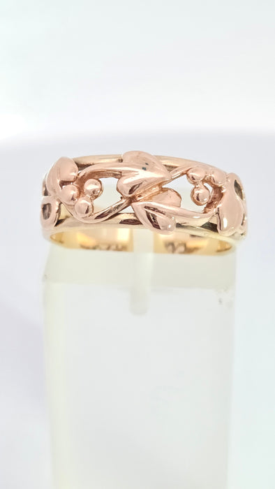 Vintage: 9ct Yellow & Rose Gold Clogau Tree of Life Ring — From 1993