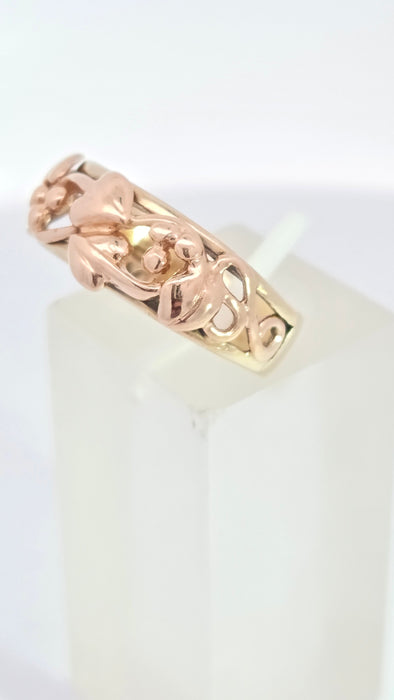 Vintage: 9ct Yellow & Rose Gold Clogau Tree of Life Ring — From 1993